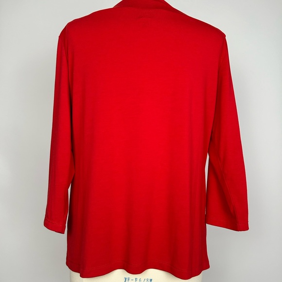 Ruby Rd red top women’s plus size L With details in beads - Picture 4 of 7